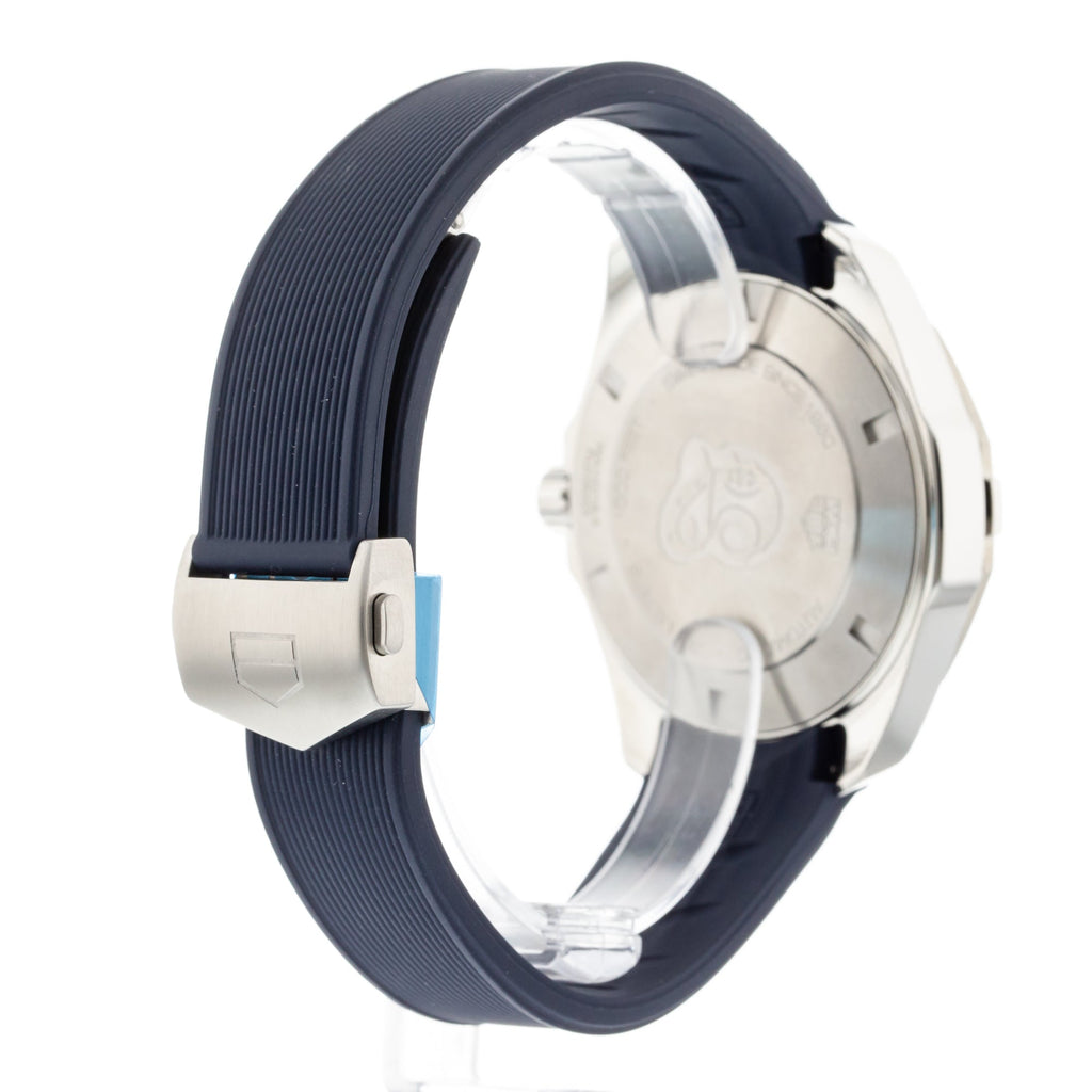 Tag Heuer Aquaracer Calibre 5 Automatic Blue Dial Blue Rubber Strap Watch for Men - WAY201B.FT6150