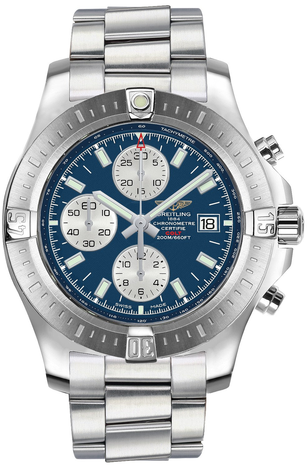 Breitling Colt Chronograph Automatic Blue Dial Men's Watch A13388111C1A1
