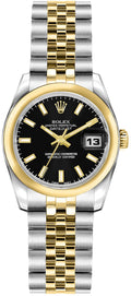 Rolex Lady-Datejust 26 Black Dial Women's Watch 179163