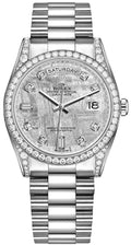 Rolex Day-Date 36 Diamond White Gold President Bracelet Watch 118389-0102