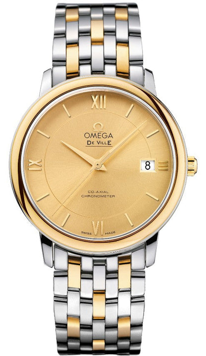Omega De Ville Prestige Champagne Dial Men's Watch 424.20.37.20.08.001