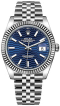 Rolex Datejust 41 Blue Fluted Motif Dial Men's Luxury Watch 126334-0032