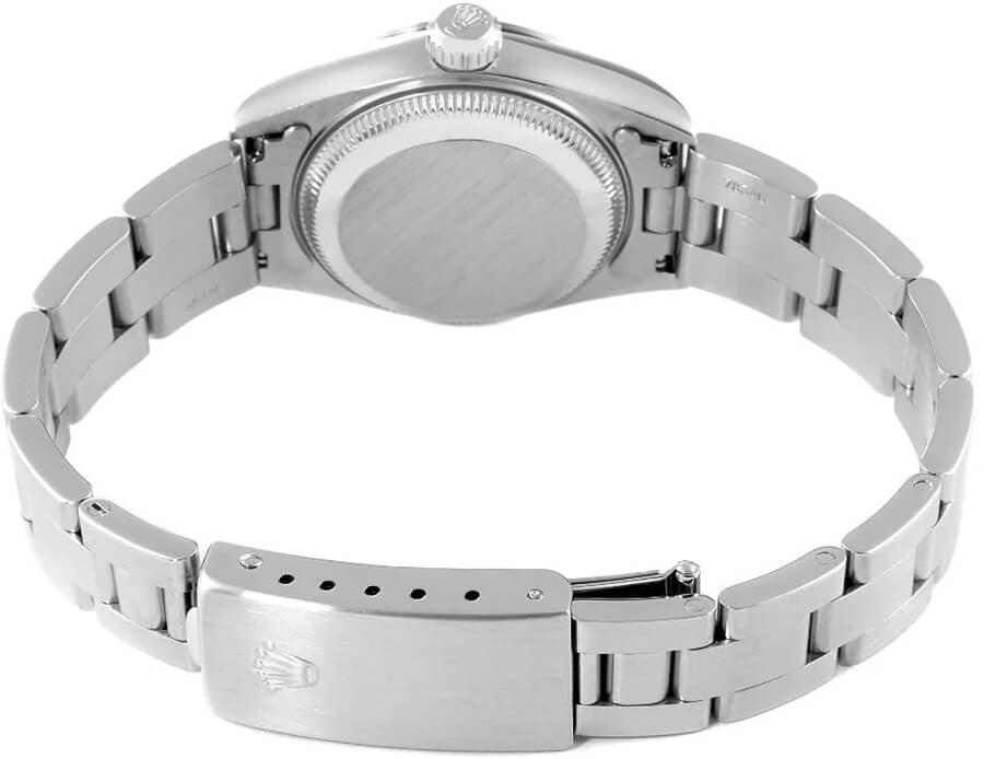 Rolex Oyster Perpetual Date 26 Blue Roman Dial Women's Watch 69190