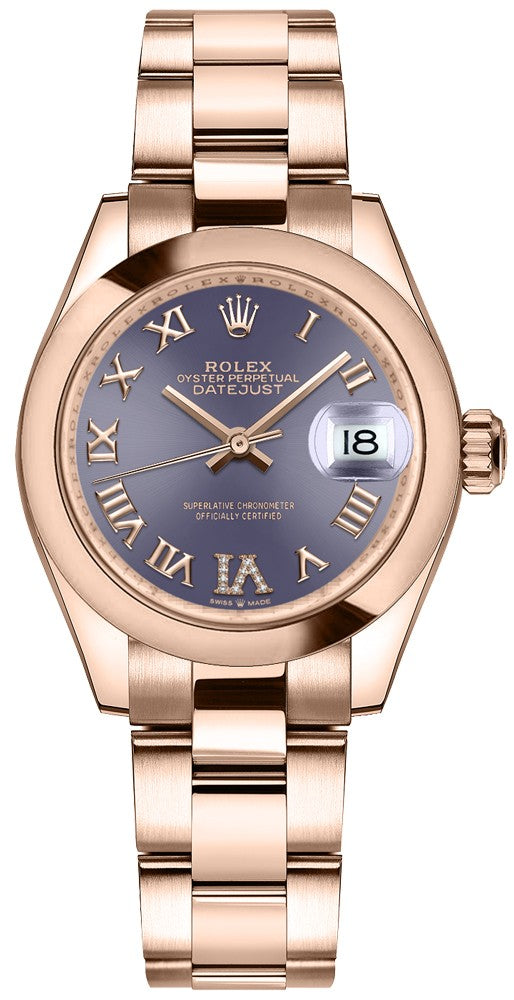 Rolex Datejust 31 Aubergine Purple Dial Women's Watch 278245-0027