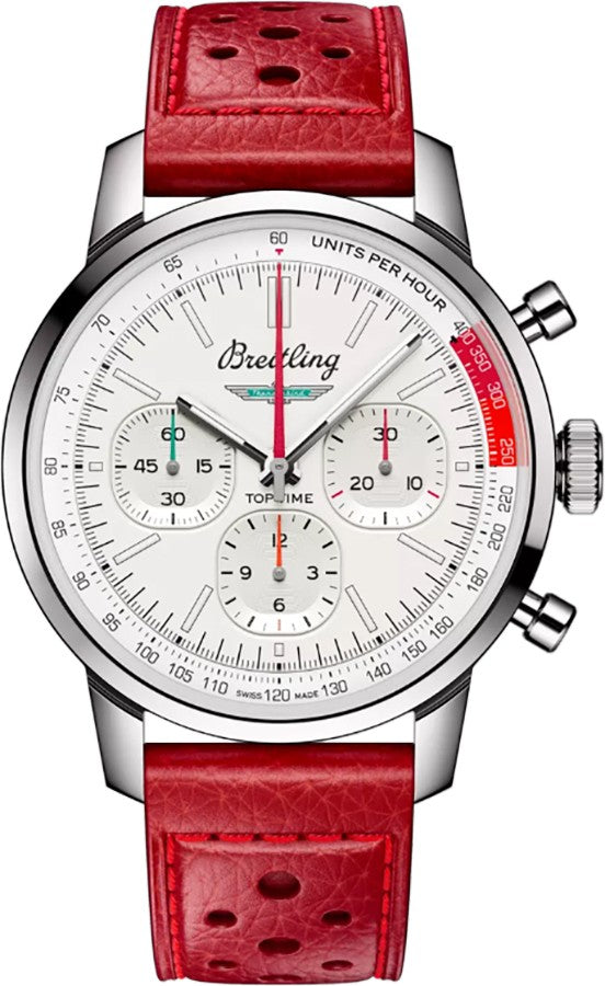 Breitling Top Time B01 Ford Thunderbird White Dial Men's Watch AB01766A1A1X1