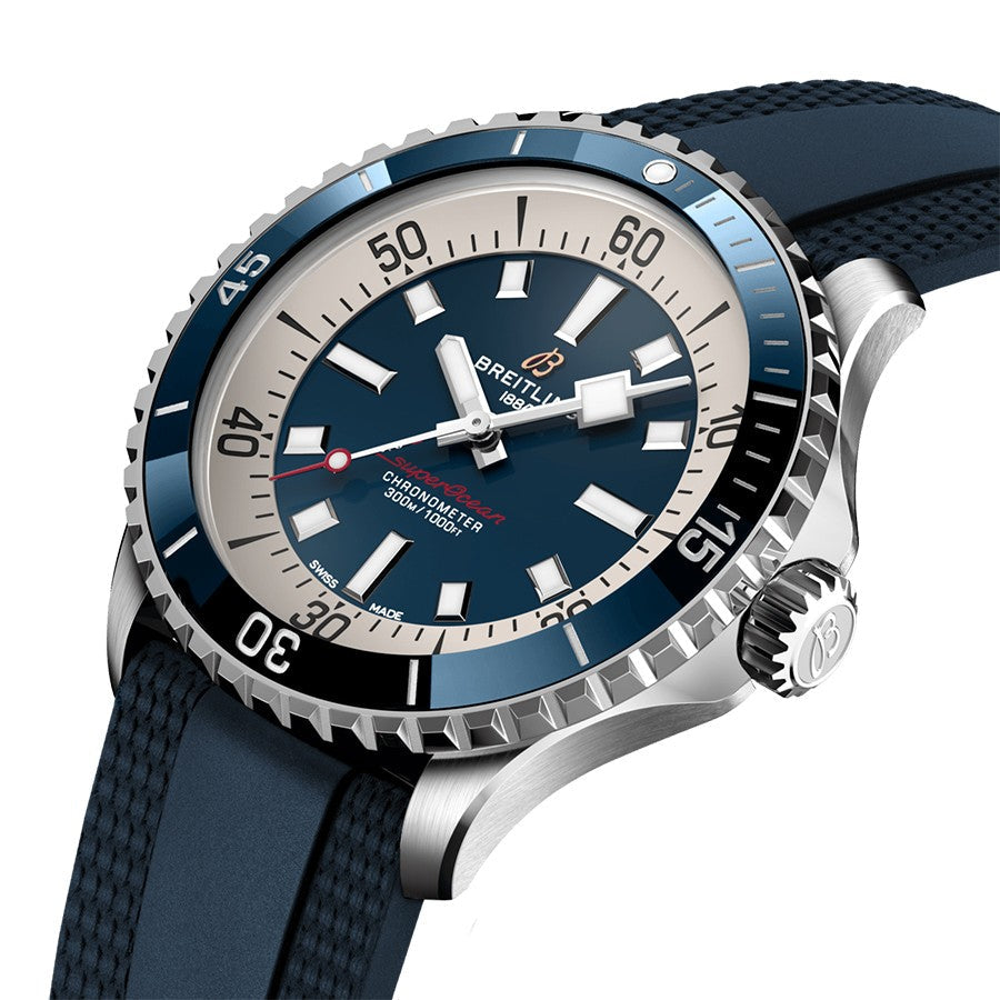 Breitling Superocean Automatic 42 Blue Dial Men's Watch A17375E71C1S1