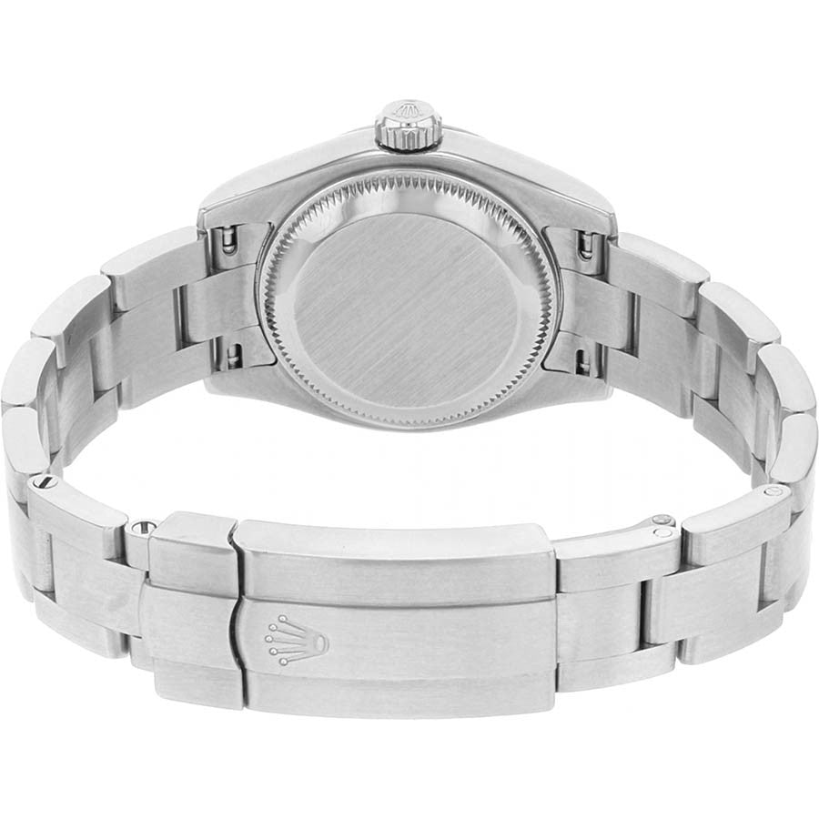 Rolex Oyster Perpetual 26 Fluted White Gold Bezel Watch 176234