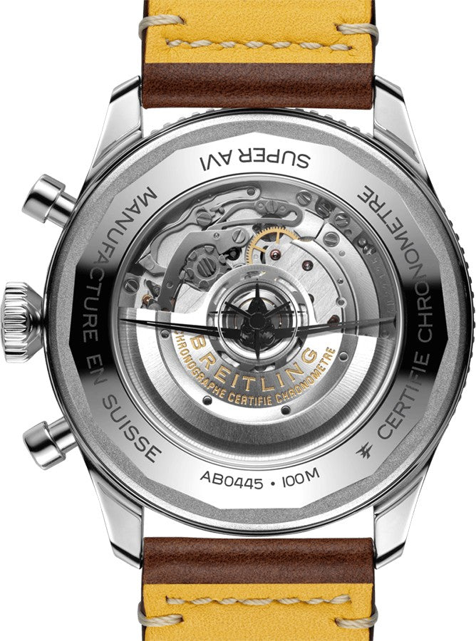 Breitling Aviator Super Avi B04 Curtiss Warhawk 46mm Men's Watch GMT Feature AB04452A1L1X1
