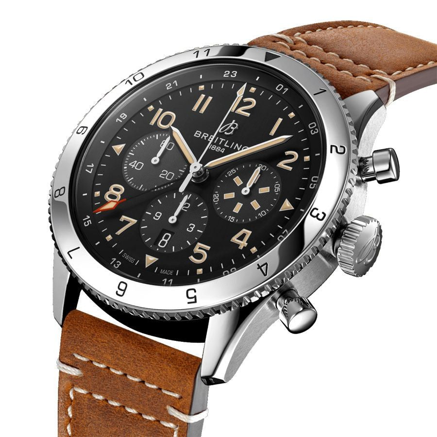 Breitling Aviator Super AVI B04 Chronograph GMT 46 Men's Watch AB04453A1B1X1