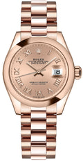Rolex Datejust 31 Rose Dial President Bracelet Women's Watch 278245-0034