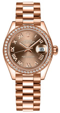 Rolex Lady-Datejust 28 Women's Solid Rose Gold Watch 279135RBR