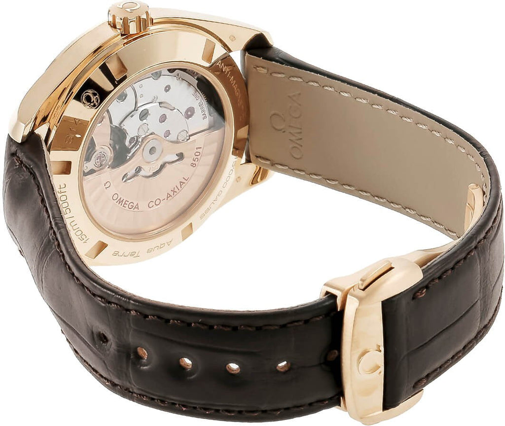 Omega Seamaster Aqua Terra Champagne Dial 18k Gold Men's Watch 231.53.42.21.08.001