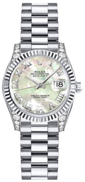 Rolex Lady-Datejust 26 White Gold Diamonds Women's Watch 179239