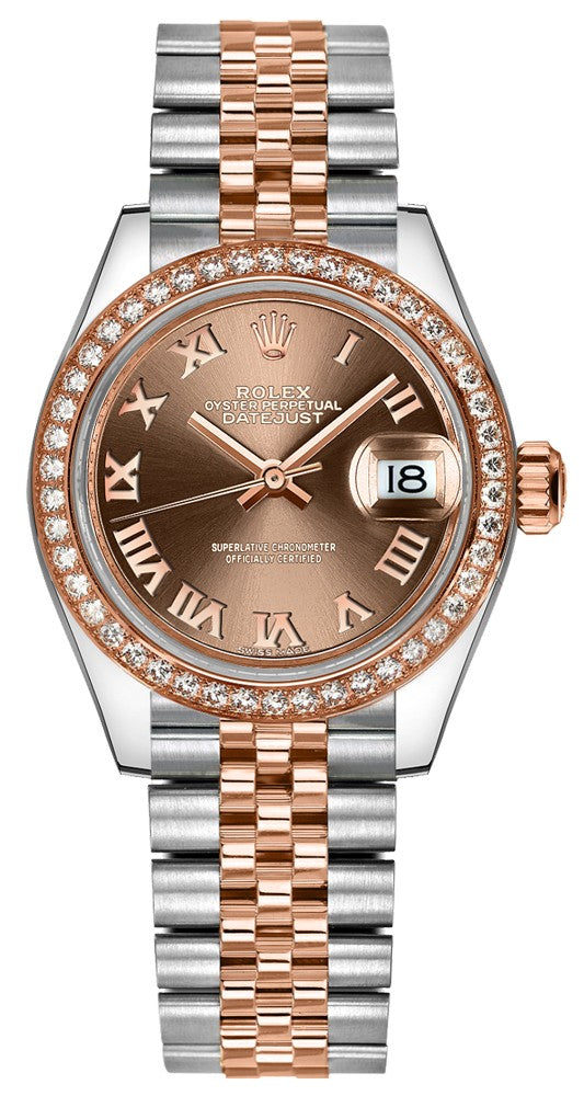 Rolex Lady-Datejust 28 Women's Gold & Steel Watch 279381RBR-0009