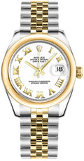 Rolex Datejust 31 White Dial Two Tone Watch 178243-0067