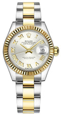 Rolex Lady-Datejust 28 Silver Roman Numeral Women's Watch 279173-0006