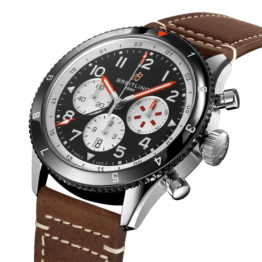 Breitling Aviator Super AVI B04 Chronograph Mosquito Men's GMT Watch YB04451A1B1X1