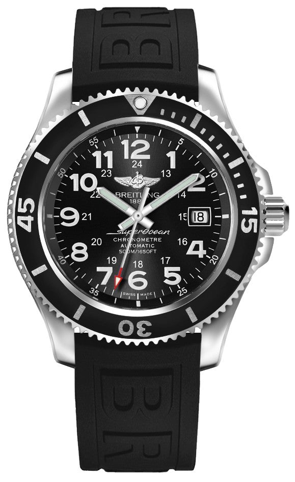 Breitling Superocean II 42 Black Dial Men's Watch A17365C91B1S2