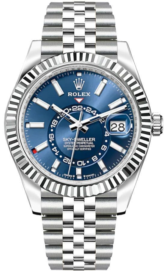 Rolex Sky-Dweller Oystersteel & 18k White Gold Men's Watch 336934-0006