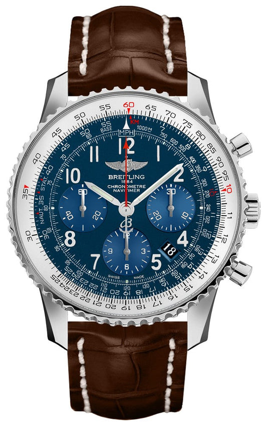 Breitling Navitimer 01 43 Blue Dial Chronograph Men's Watch AB0121C4/C920-739P