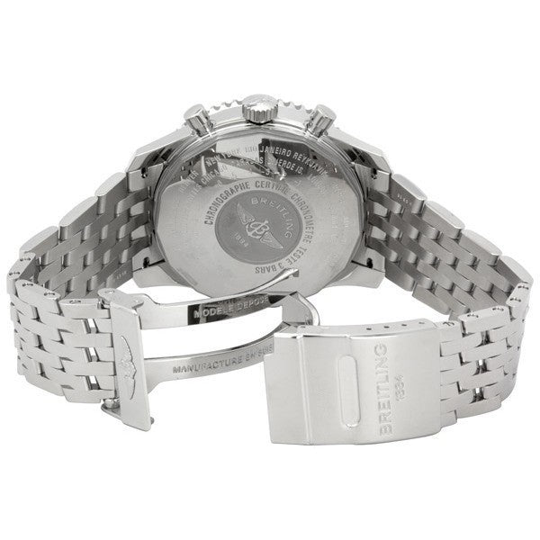 Breitling Navitimer Chronograph GMT 46 Silver Dial A24322121G1A1