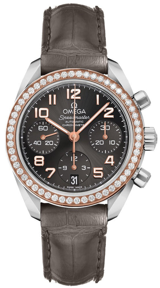 Omega Speedmaster Chronograph Diamond Women's Watch 324.28.38.40.06.001
