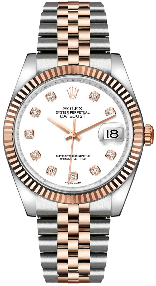 Rolex Datejust 36 White Diamond Dial Watch 116231-0060