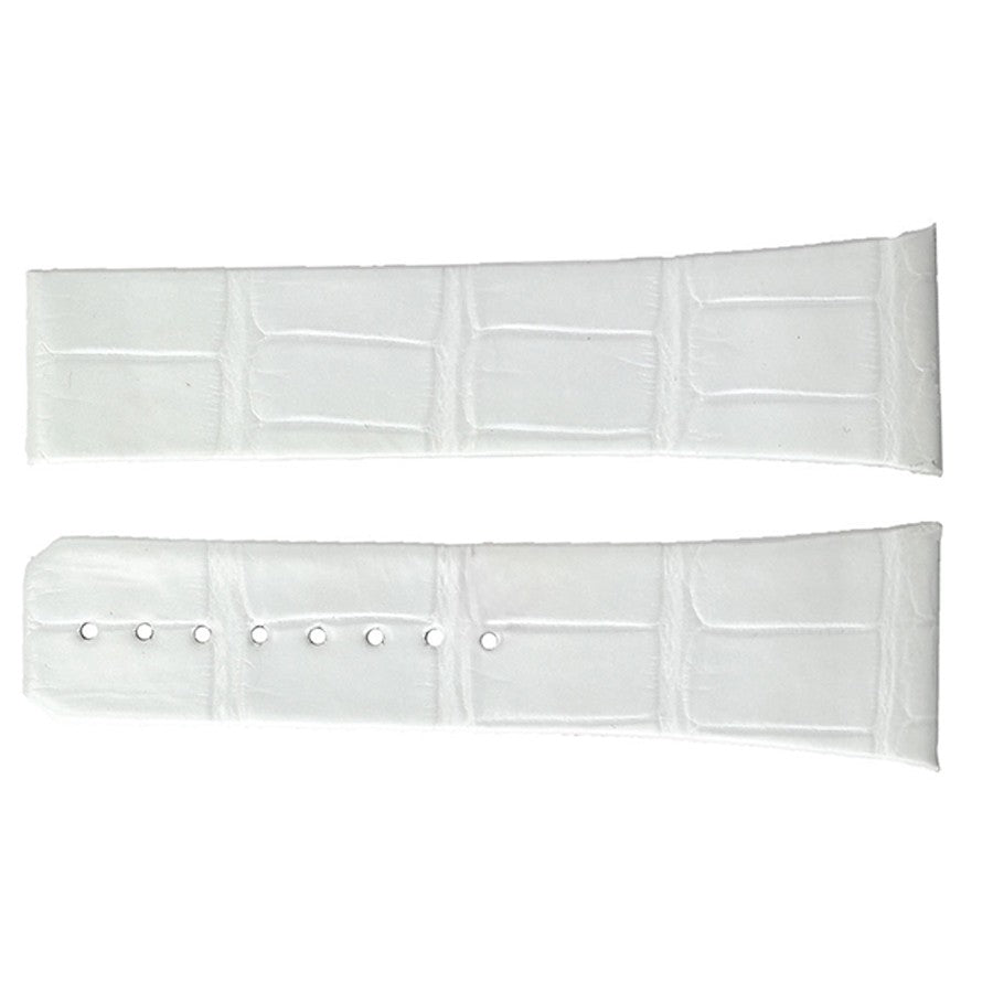 Omega 24mm White Leather Strap 98000334