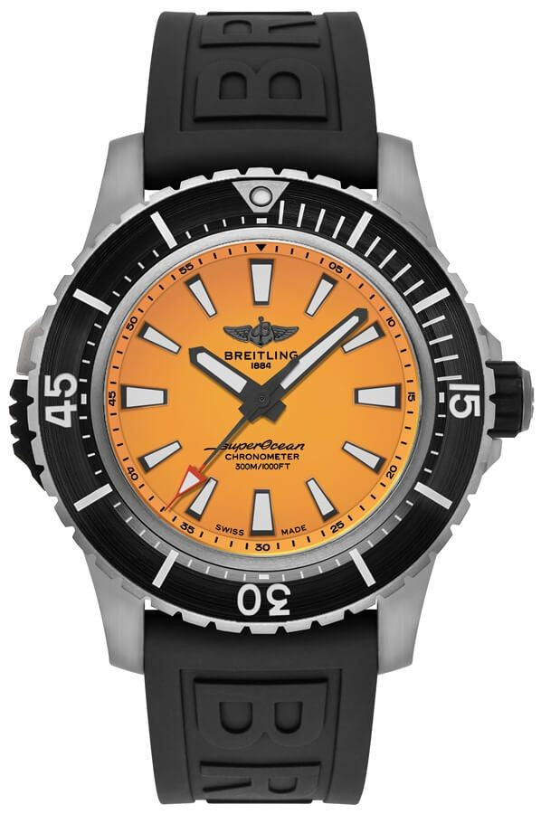 Breitling Superocean Automatic 48 Yellow Dial Men's Watch E17369241I1S2