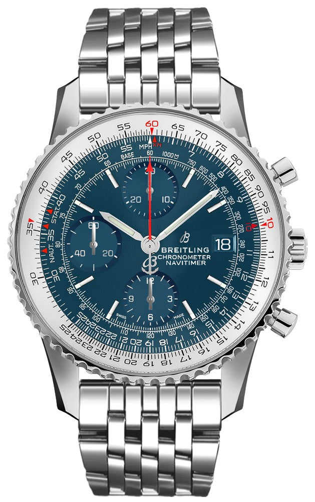 Breitling Navitimer 1 Chronograph Blue Dial Steel Men's Watch 41 A13324121C1A1