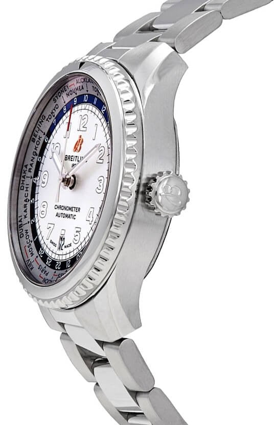 Breitling Navitimer Aviator 8 B35 Automatic Unitime 43 Steel Men's Watch AB3521U01G1A1