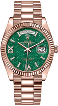 Rolex Day-Date 36 Green Aventurine Dial Unisex Watch 128235-0068