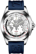 Breitling Galactic Unitime World Map White Dial Men's Watch WB3510U0/A777-121S