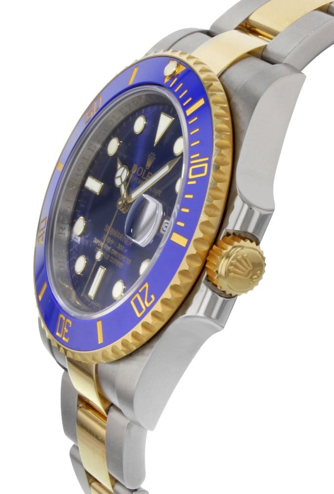 Rolex Submariner Date Yellow Gold & Steel Men's Watch 116613LB-0005