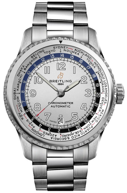 Breitling Navitimer Aviator 8 B35 Automatic Unitime 43 Steel Men's Watch AB3521U01G1A1