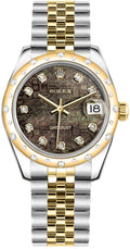 Women's Rolex Datejust 31 Black Pearl Jubilee Watch 178343-0027