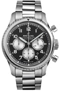 Breitling Navitimer Aviator 8 B01 Chronograph 43 Black Dial Men's Watch AB0117131B1A1