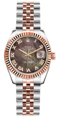 Rolex Lady-Datejust 26 Solid 18K Rose Gold & Steel Women's Watch 179171