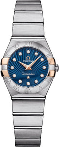 Omega Constellation Blue Diamond Dial Women's Watch 123.20.24.60.53.002