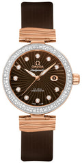 Omega De Ville Ladymatic Brown Dial & Diamonds Ladies Luxury Watch 425.27.34.20.63.001