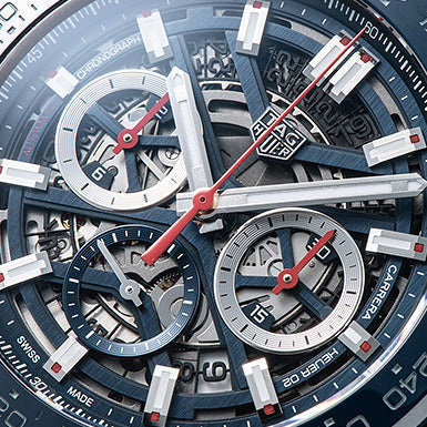 Tag Heuer Carrera Chronograph Blue Dial Silver Steel Strap Watch for Men - CBG2A11.BA0654