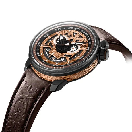 Bomberg BB-01 Automatic Mariachi Skull Men's Brown Watch