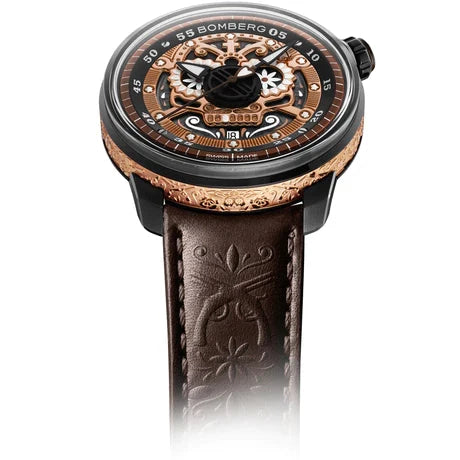 Bomberg BB-01 Automatic Mariachi Skull Men's Brown Watch