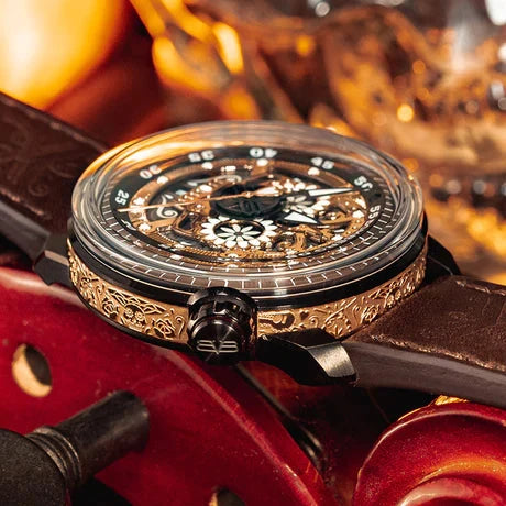 Bomberg BB-01 Automatic Mariachi Skull Men's Brown Watch