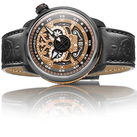Bomberg BB-01 Automatic Mariachi Skull Men's Brown Watch