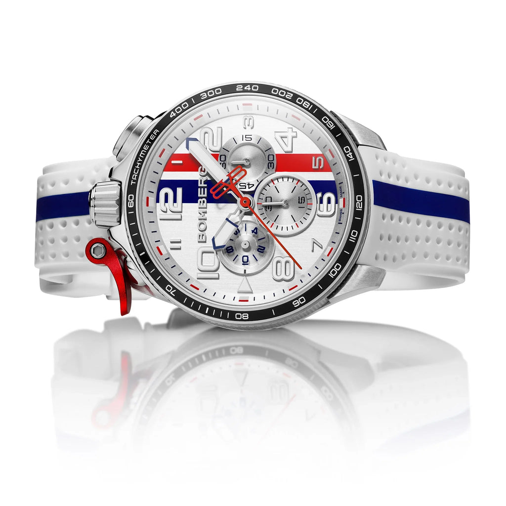 Bomberg Le Mans Men's White Watch