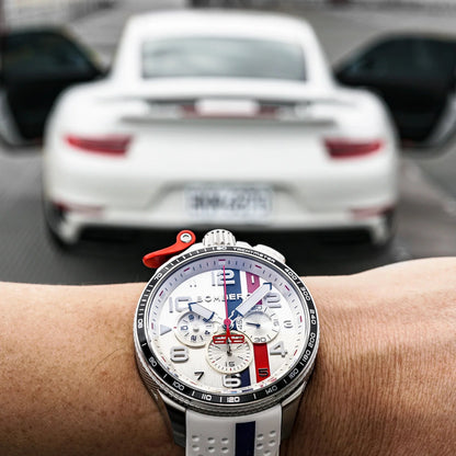 Bomberg Le Mans Men's White Watch