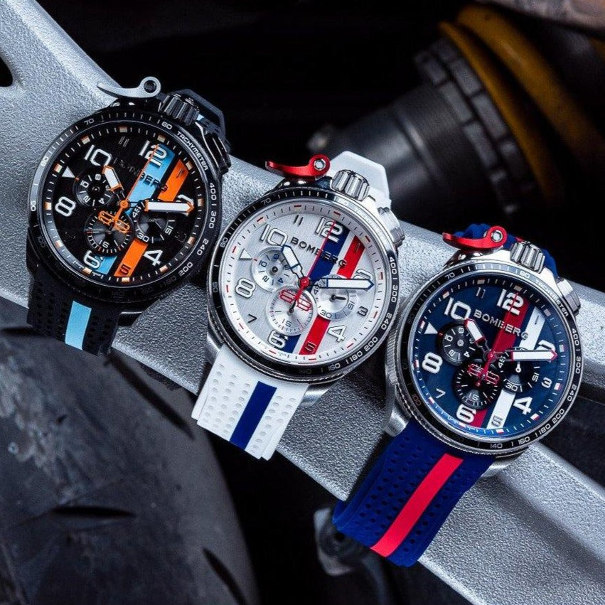 Bomberg Le Mans Men's White Watch