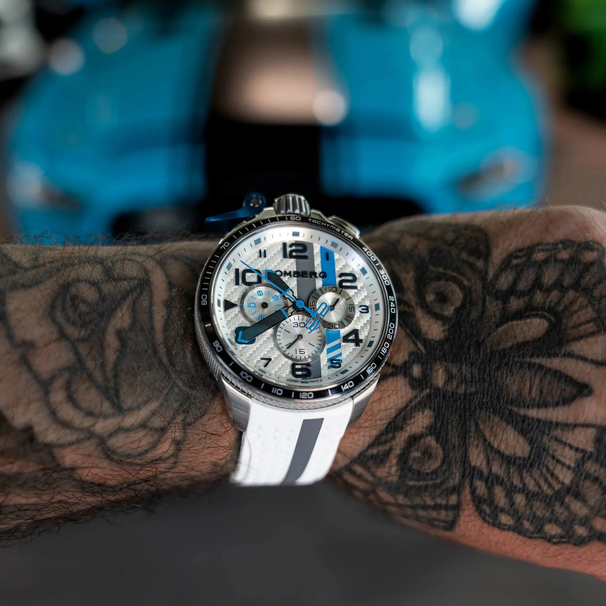 Bomberg Yas Marina Men's White Watch