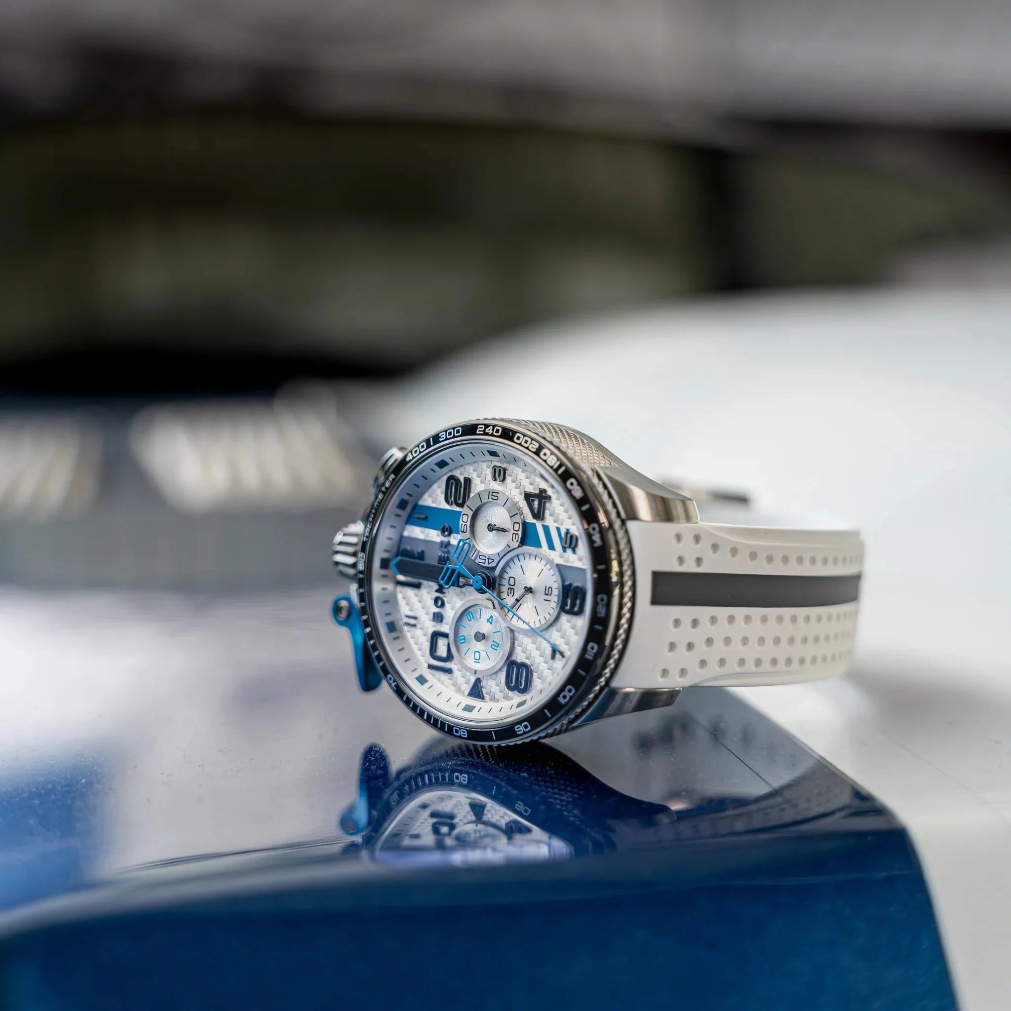 Bomberg Yas Marina Men's White Watch